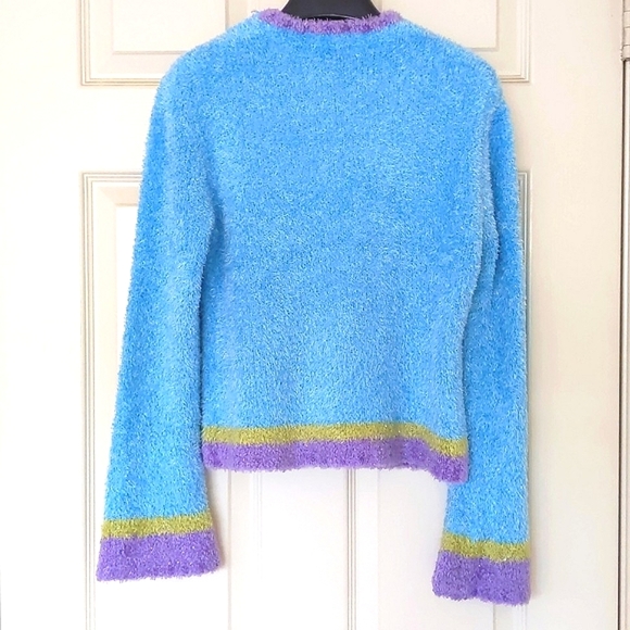 NWOT Christie Brooks Girl's fluffy knit sweater with matching scarf. - Picture 3 of 5